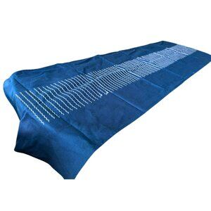 BRAND NEW Territory Navy Coastal Cotton Dining Runner – Extra Long, Soft Textile